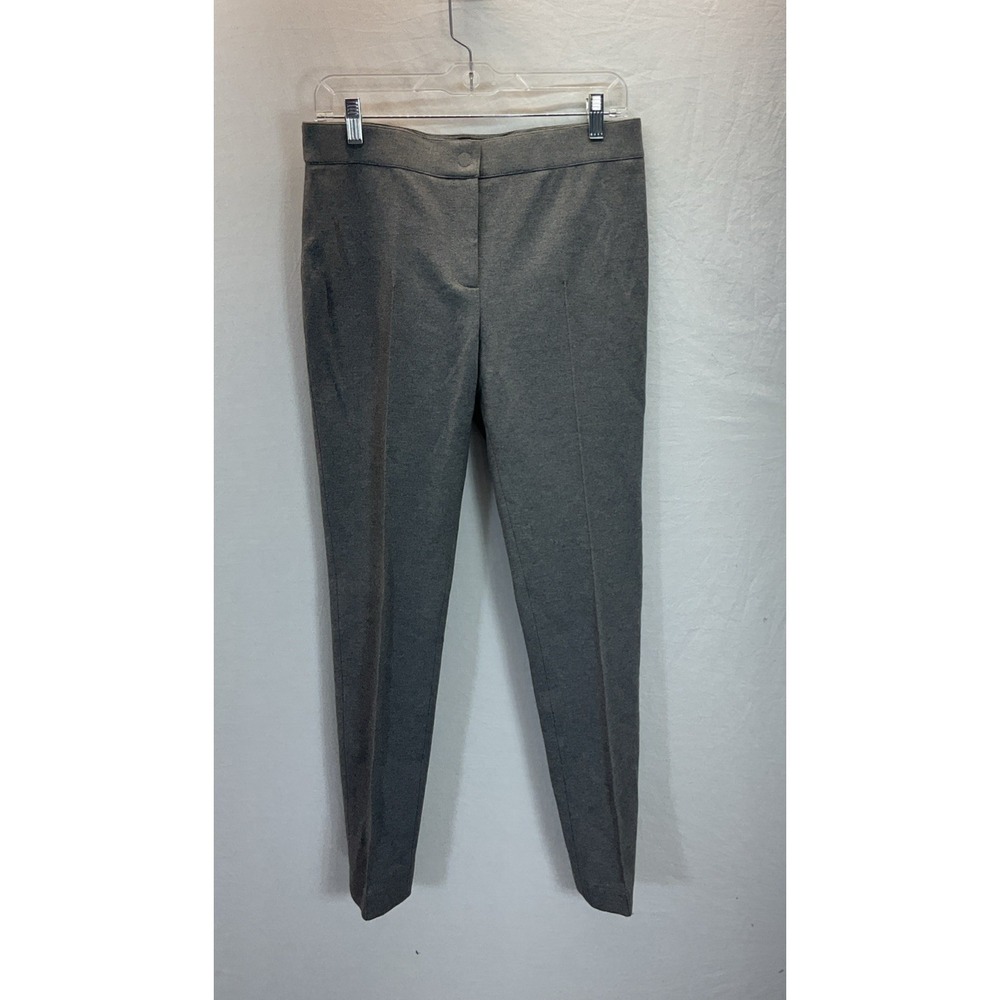 AKRIS Punto Gray Flat Front Pleated Pants Size US 8 Minimalist Office classic
